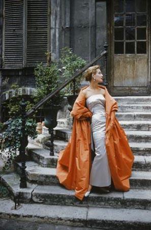 Givenchy dress and cape, Paris, 1955 Pigment Print