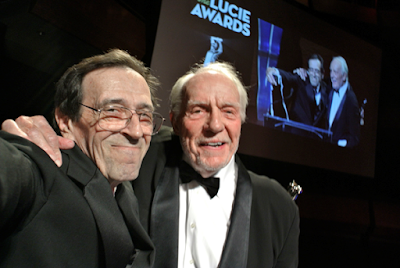Dick Stolley with photographer Bill Eppridge at the 2011 Lucie Awards