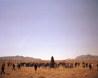 color photogrph by Nina Berman of Trinity Site during visitors day