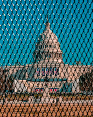US Capitol surrounded by fence after January 6 riot