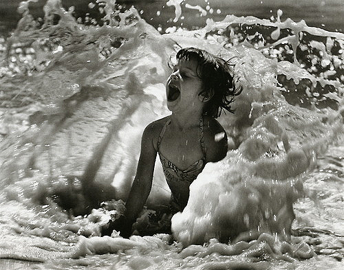 Girl in surf, Jones Beach, New York, 1951