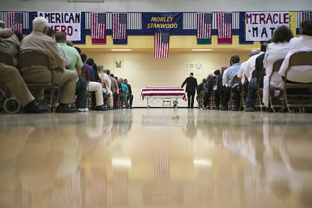 Funeral for Iraq War Soldier, Morley, Michigan,2006