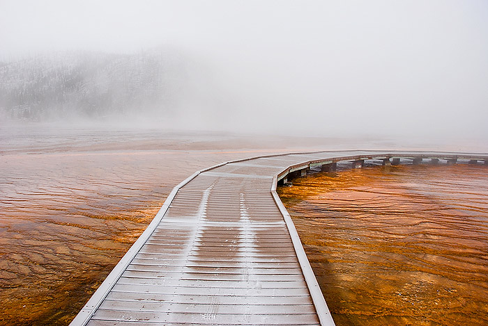 Yellowstone - Walkway in the Fog, 2006