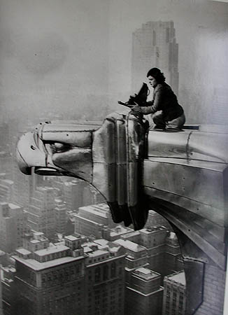 Margaret Bourke-White working atop the Chrysler Building, NY 1934, Oscar Graubner